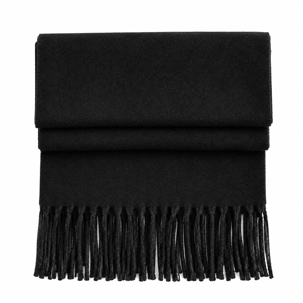 SCIARPE SOFFICI IN MATERIALE RICICLATO NERE PERSONALIZZATE SCIARPE SOFFICI IN MATERIALE RICICLATO NERA